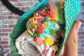 Este taco de helado con arcoiris es una obsesión