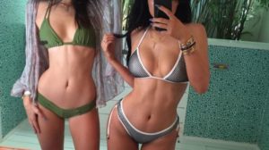 kylie and kendall jenner abs