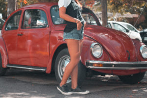 flor gaona, auto, rojo, playa del carmen, mexico, led zepellin, sitocorock, blogger, influencer, rivivera maya, girl