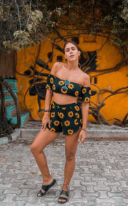flor gaona, sitocorock, influencer, riviera maya, playa del carmen, mexico, argentina, bikini, zaful, moda, fashion, blogger, playa del carmen, sunflower, conjunto, margaritas, girasol